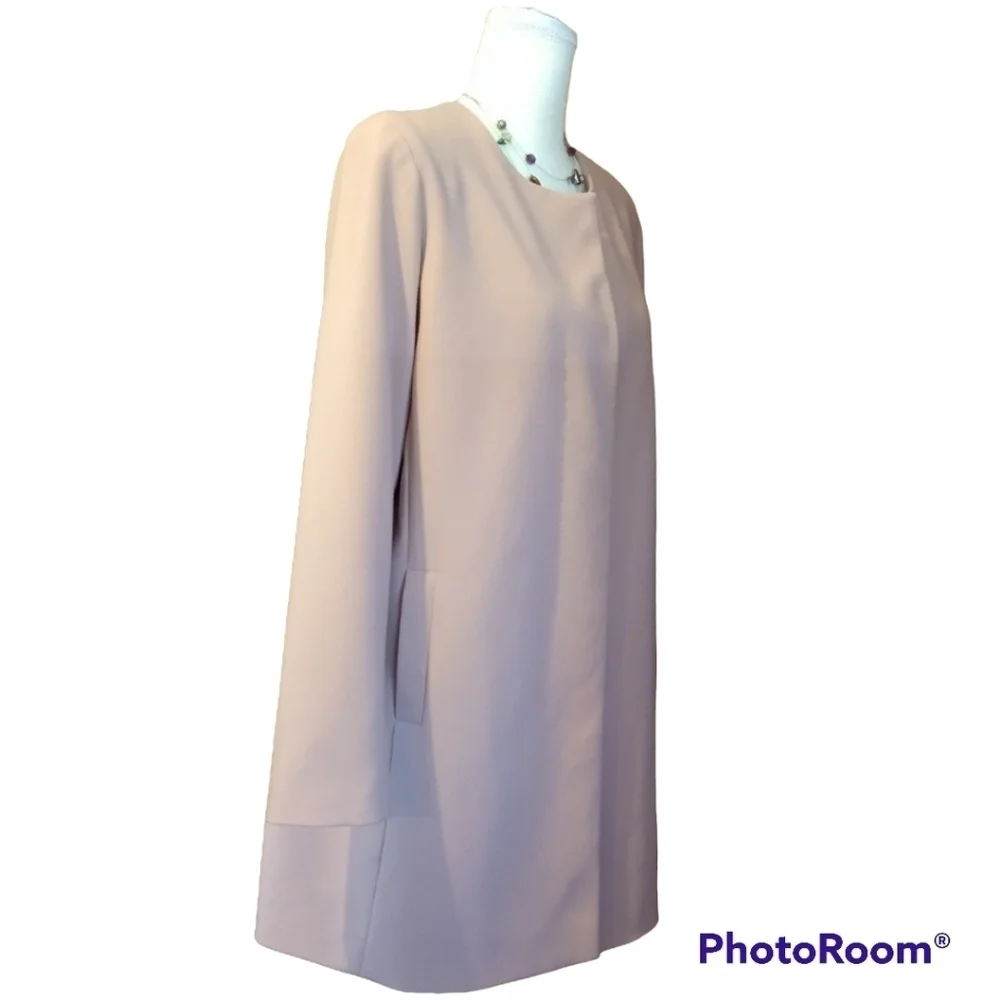 LAUREN RALPH LAUREN Light Pink Overcoat Sz L